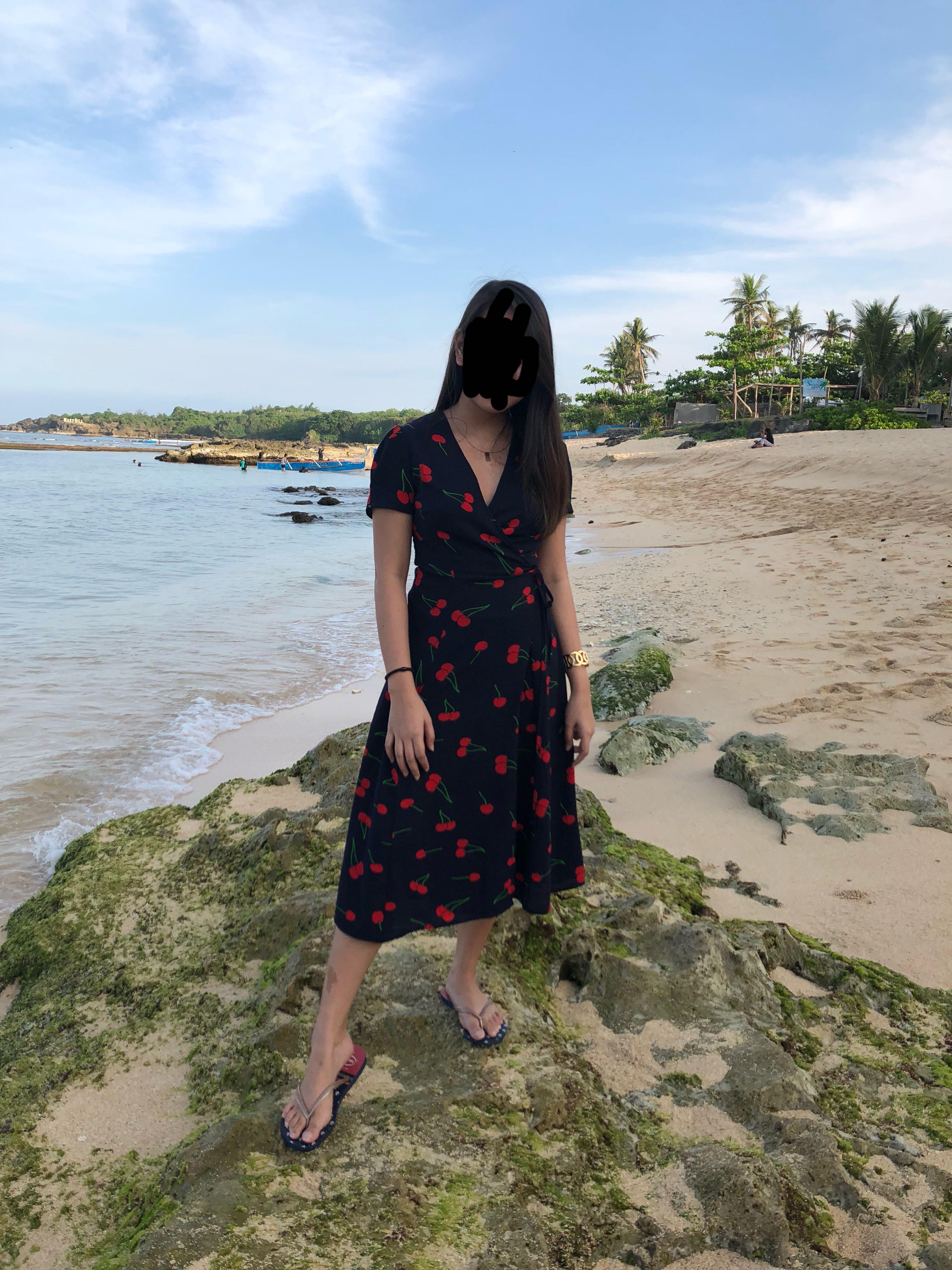Cherry dress (Category: Dresses) located in Taguig. Submitted by twinx (Listing ID 243822576, Image 1). Description: Bought this at 1300 php. Not cheap fabric..