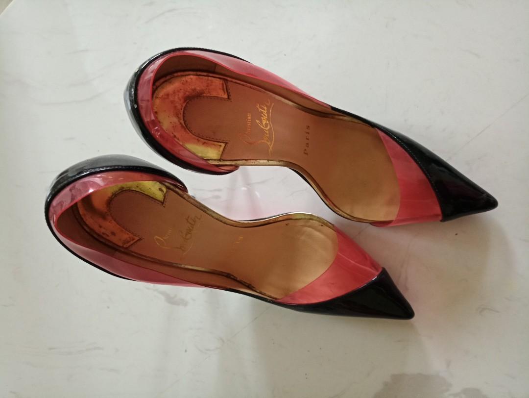Christian louboutin hotsell heels clear