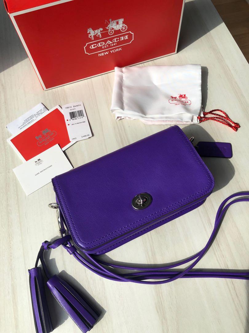 Coach shop purple crossbody