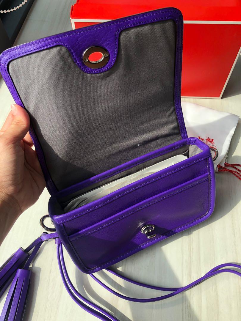 Coach purple crossbody bag