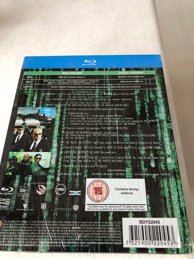 Complete Matrix Trilogy (3 Blu Ray Movies), Hobbies & Toys, Music