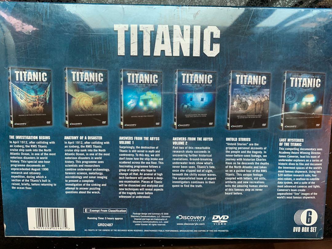 Discovery Channel Titanic DVD box set (6dvd)