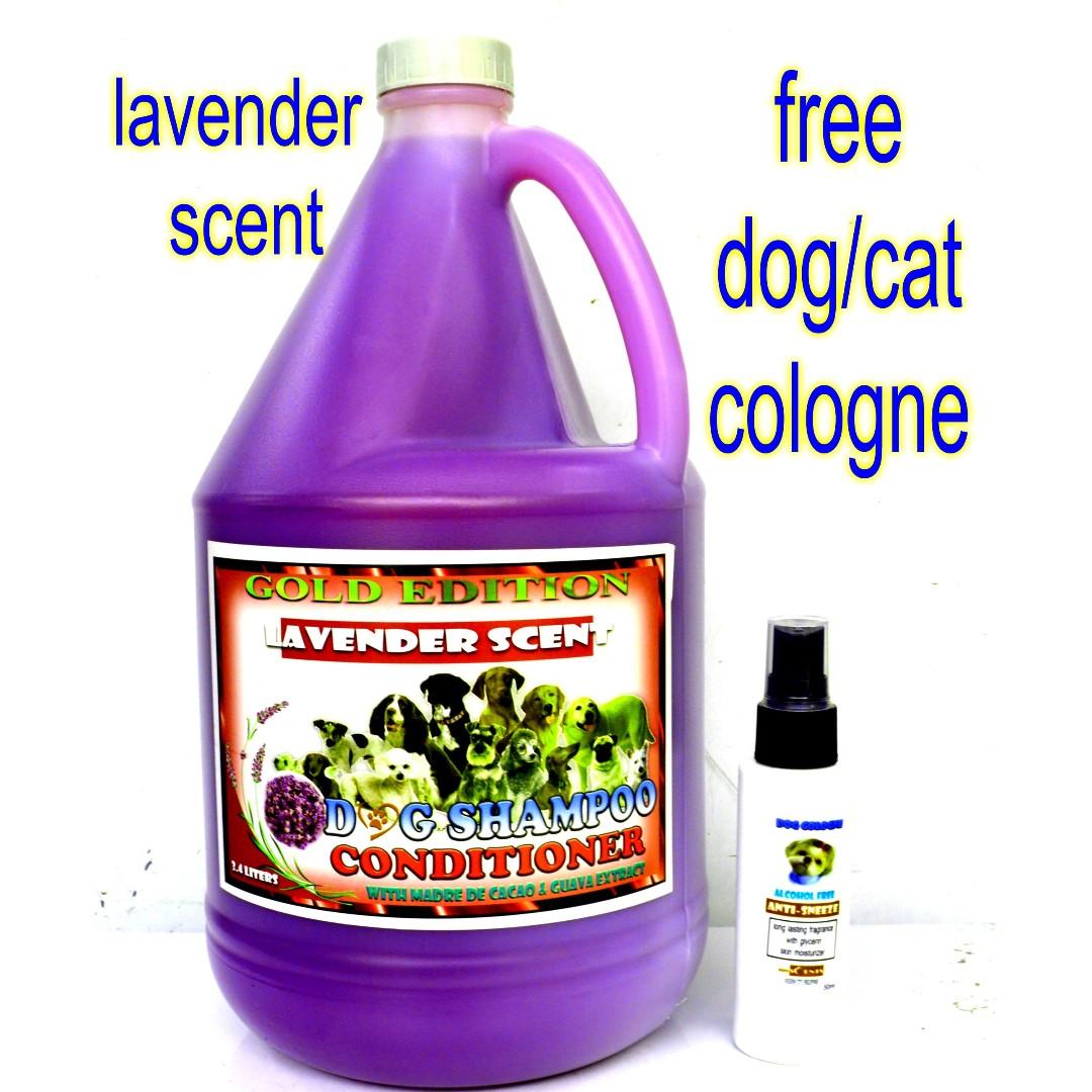 Dog Shampoo And Cat Shampoo With Conditioner Lavender Scent And Free Dog And Cat Cologne Anti Mange Fleas And Tick Pets Supplies Pet Accessories On Carousell