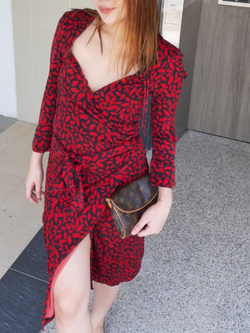 Dvf deals lips dress