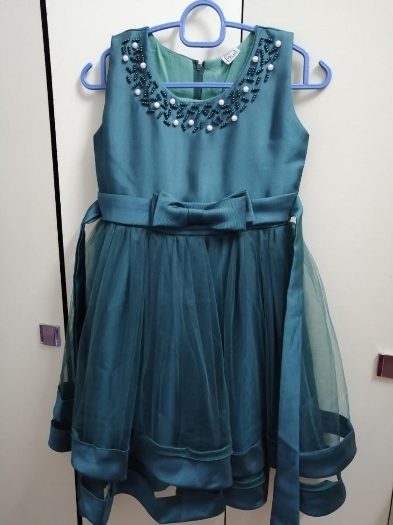 emerald green flower girl dresses