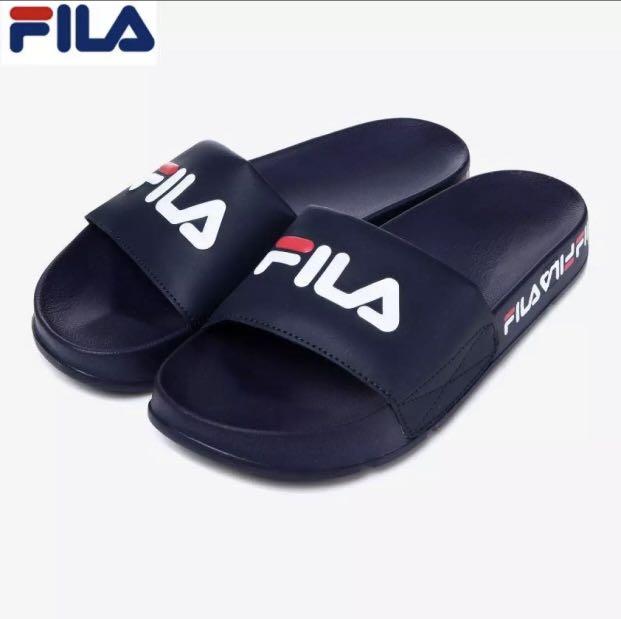 fila slippers blue