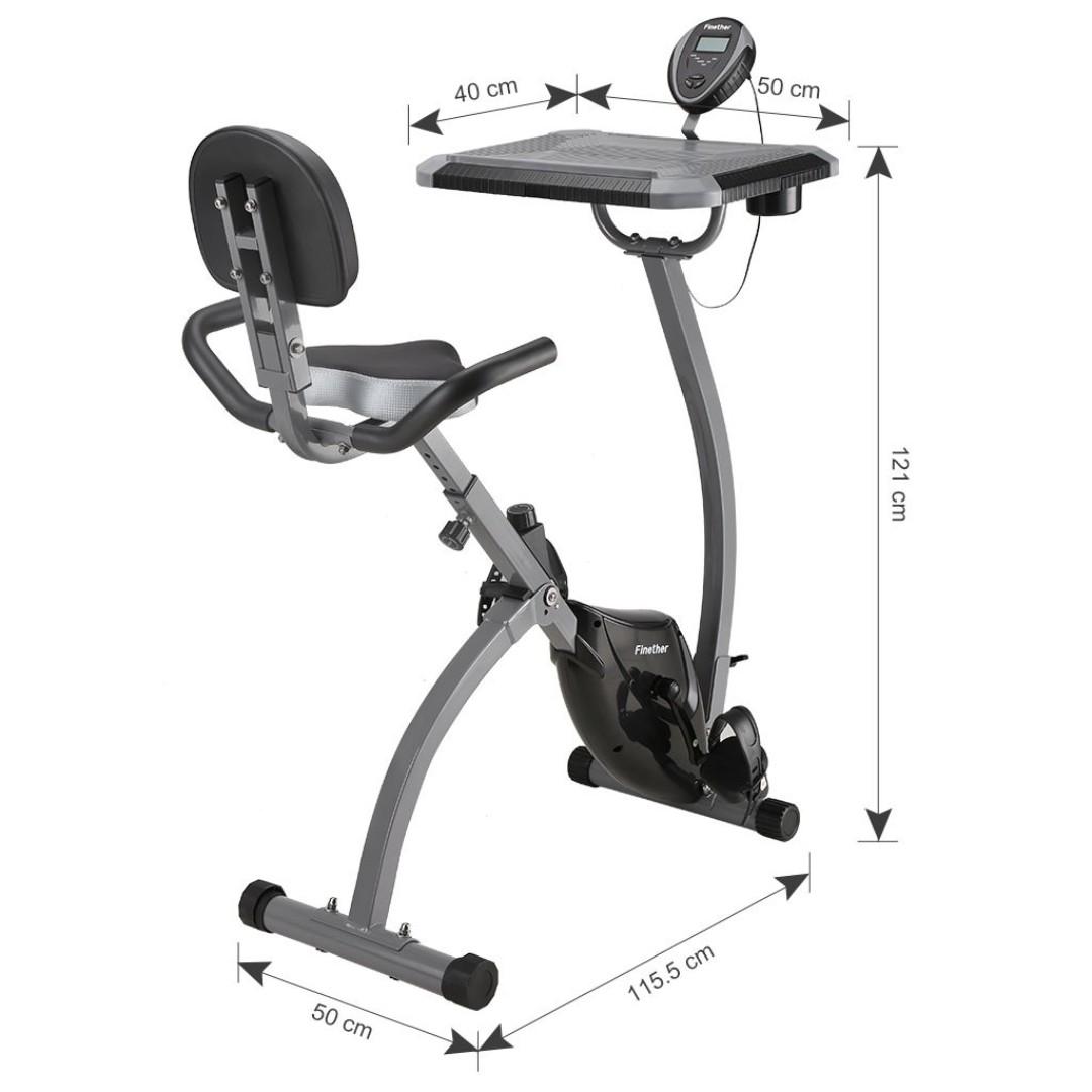 exercise bike with backrest