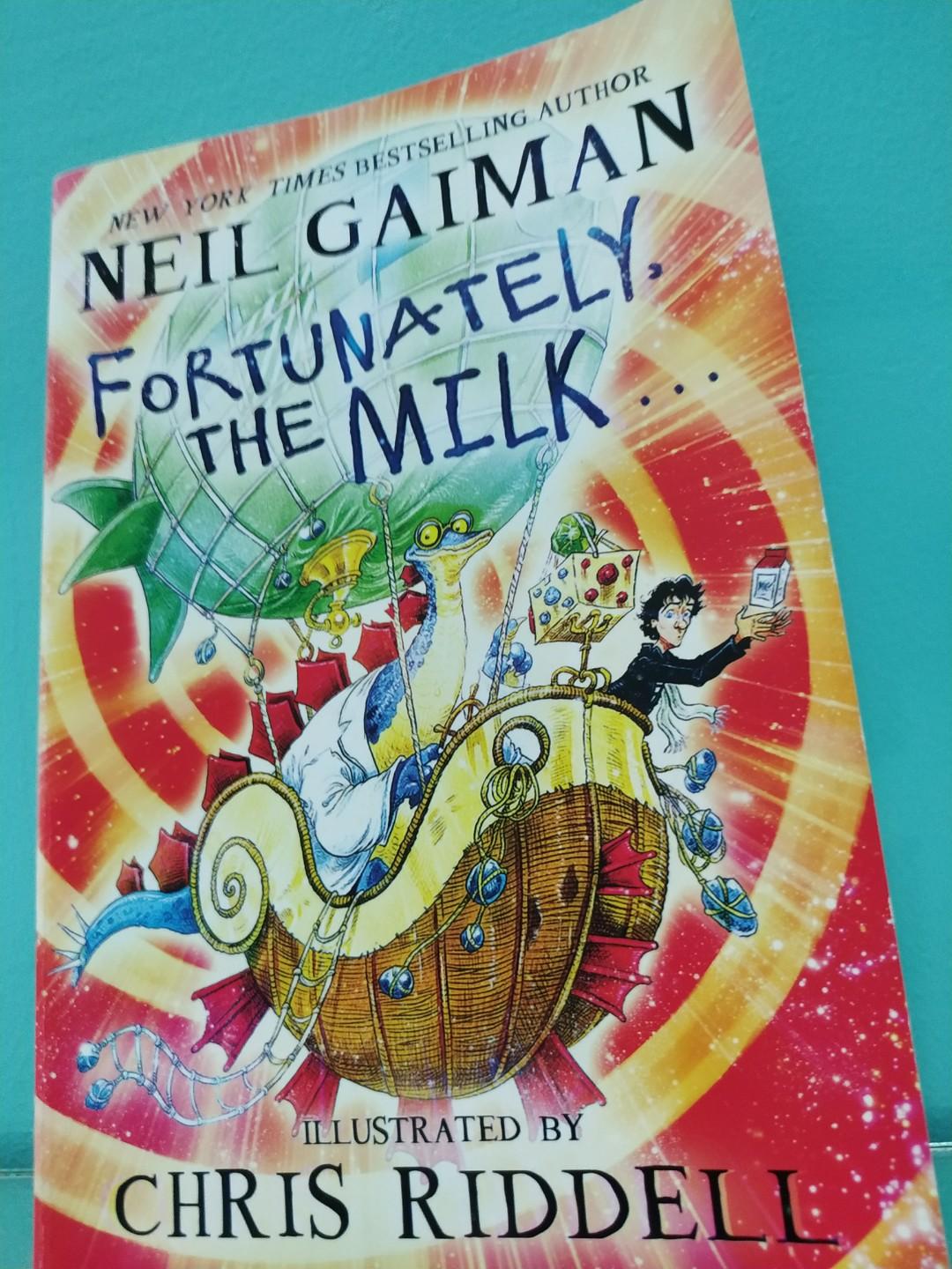 Fortunately The Milk By Neil Gaiman Books Stationery Fiction