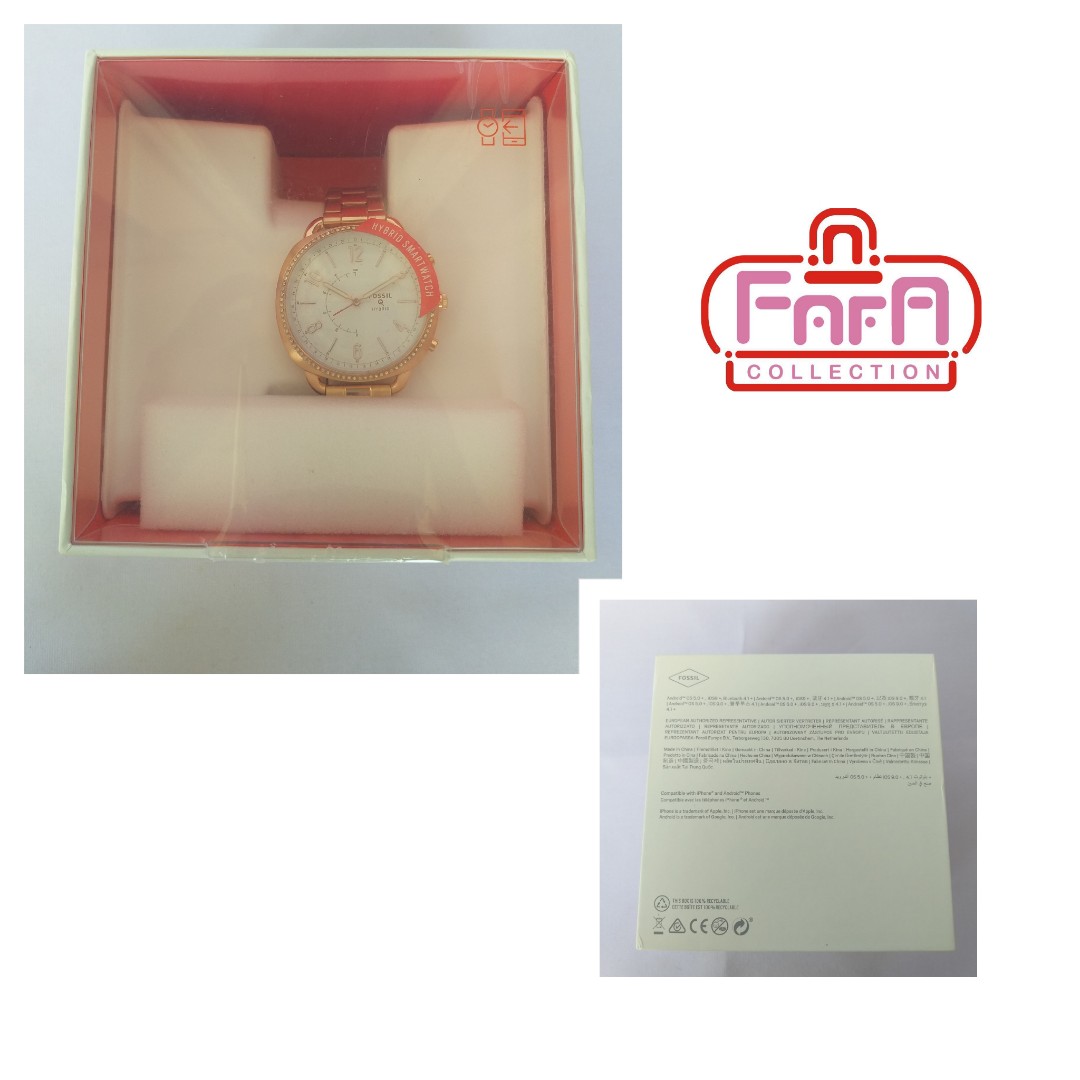 FOSSIL Hybrid Smartwatch FTW1208P Fesyen Wanita Jam Tangan di