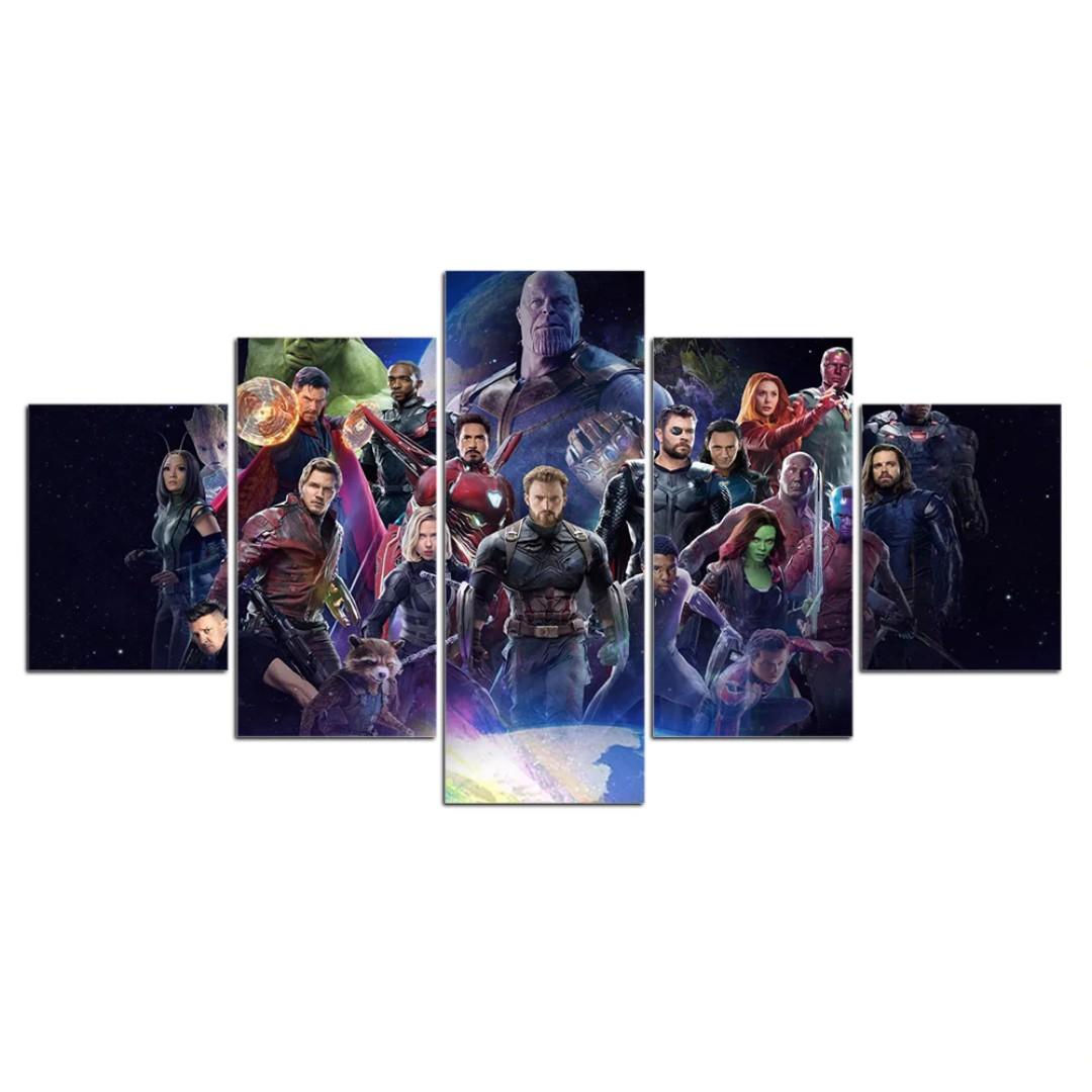 Framed Print Avengers Endgame Movie Poster Iron Man Thanos Thor Hulk Captain America Spiderman Black Panther Wall Art Canvas Room Office Decoration Artwork Design Craft Art Prints On Carousell