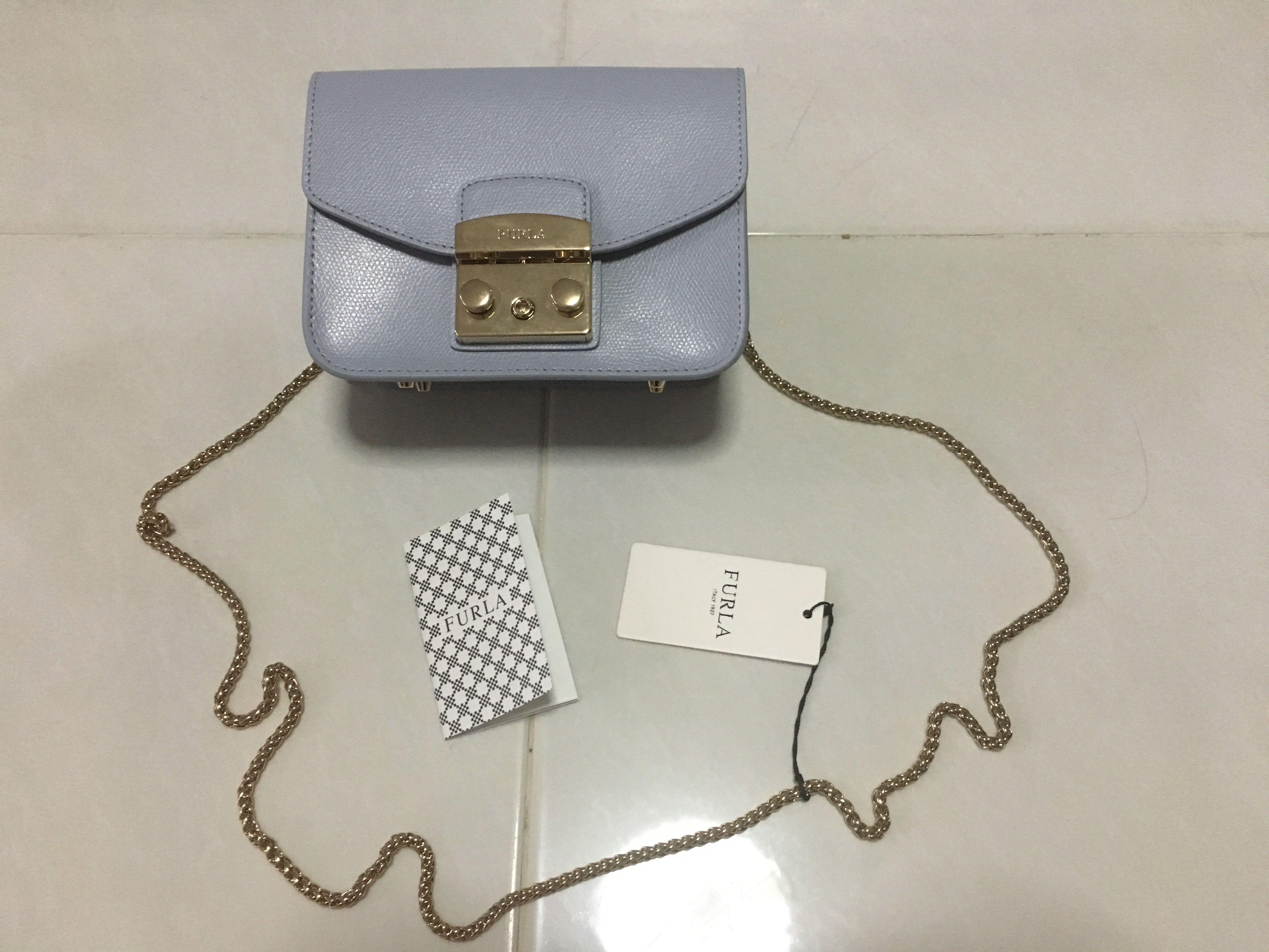 furla gray bag
