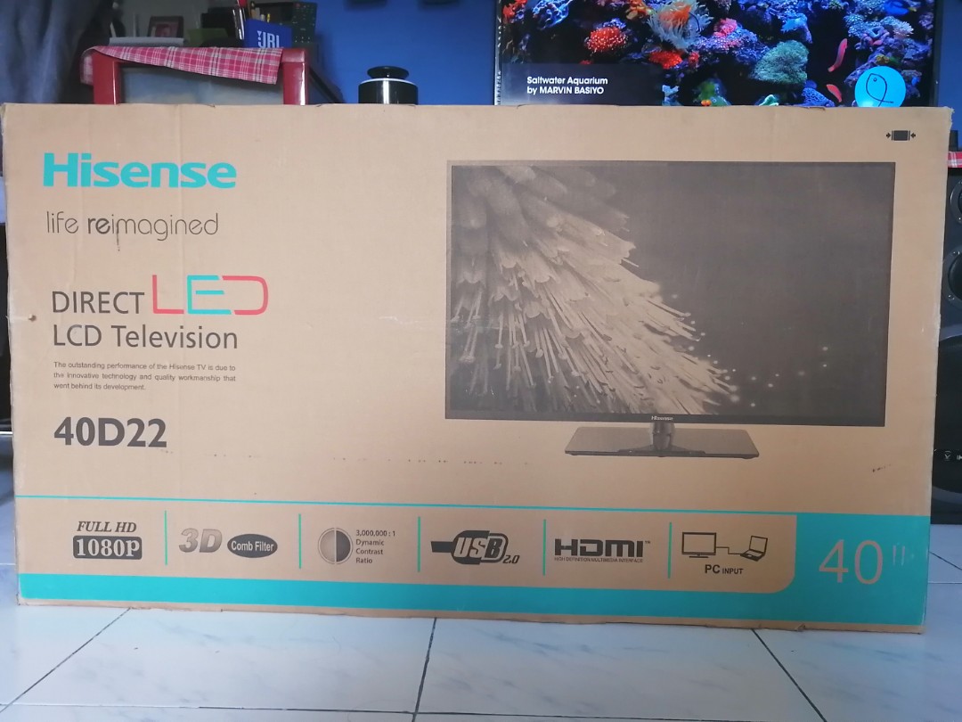 Hisense 40d22 40 Inch Full Hd Led Tv Tv Home Appliances Tv Entertainment Tv On Carousell