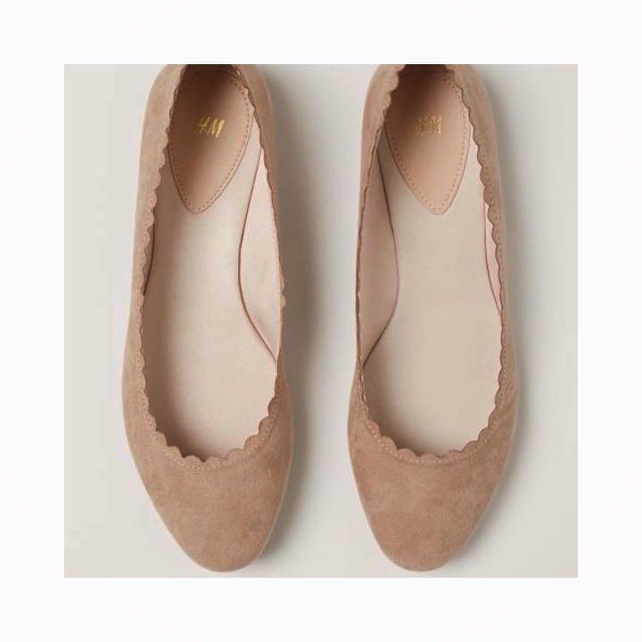 H&m discount scalloped flats