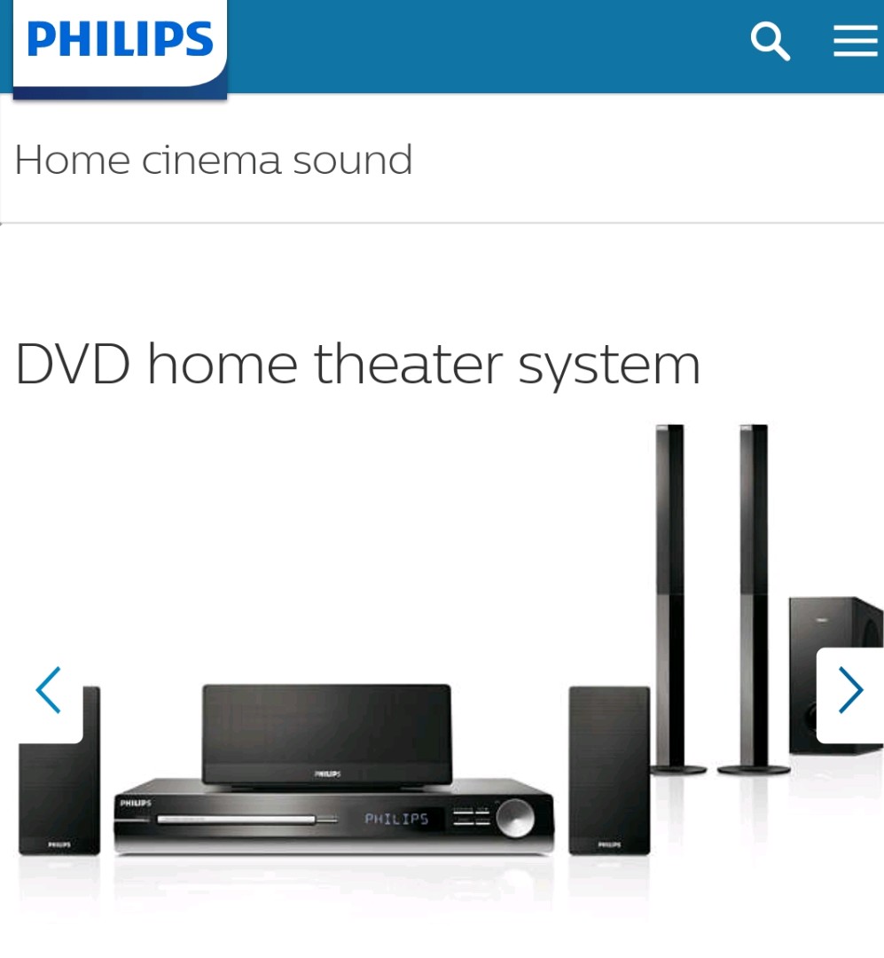 PHILIPS HOME ENTERTAINMENT SYSTEM, Furniture & Home Living, Furniture, TV Consoles on Carousell