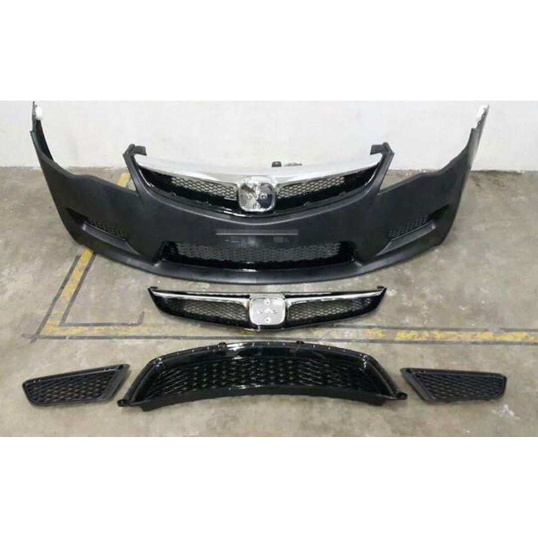 Honda Civic Fd Fd1 Fd2 Fd4 Type R Style Front Bumper Pp Material New Set Car Accessories Accessories On Carousell