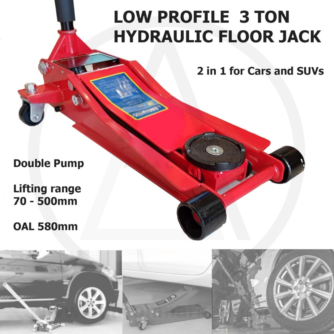 Hydraulic Floor Jack 3 Ton Low Profile Jack For Cars And Suvs Home Furniture Home Tools And Accessories On Carousell