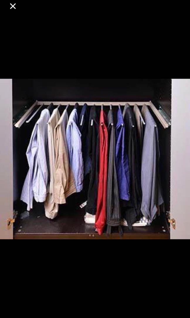 KOMPLEMENT pullout trouser hanger white 75x58 cm  IKEA