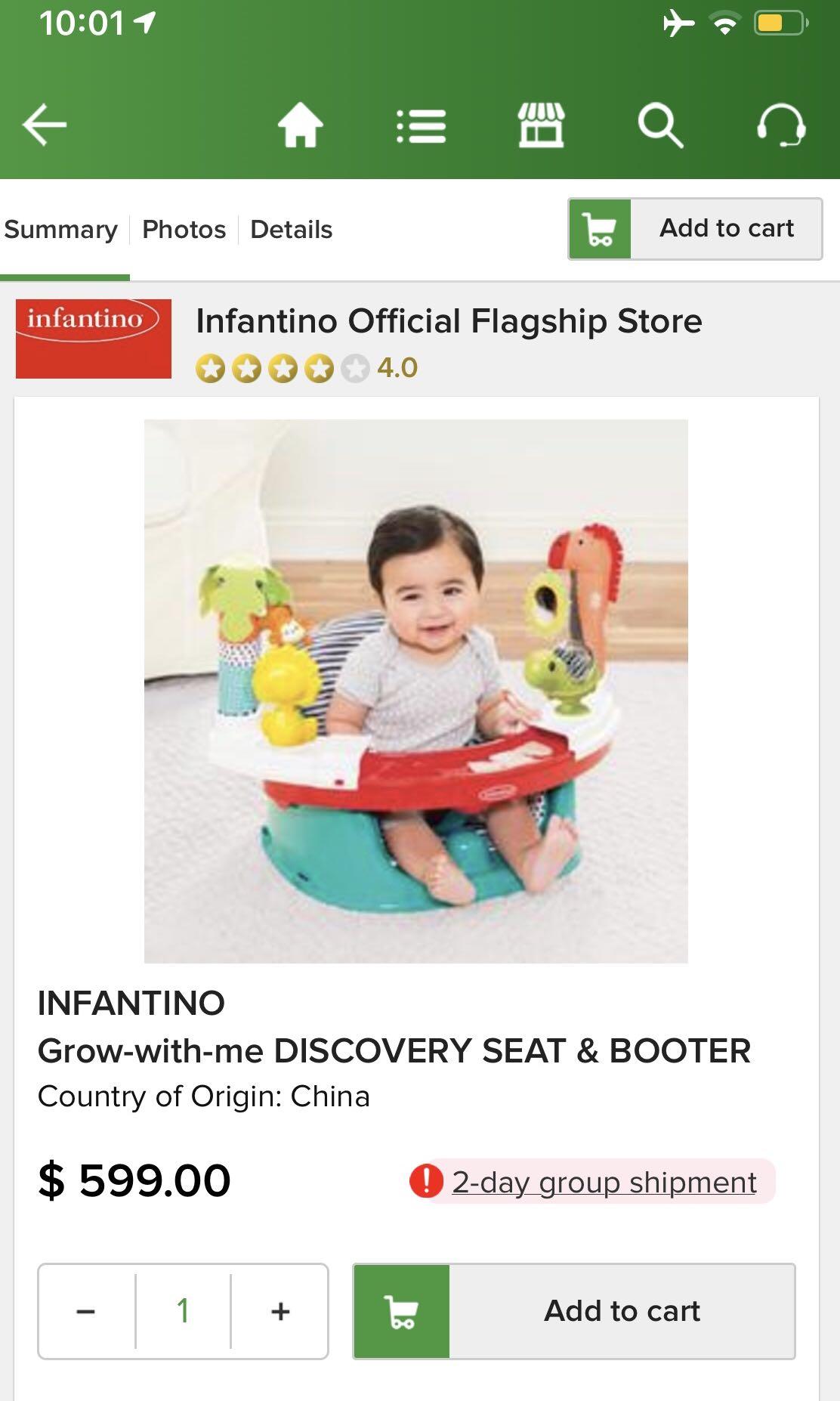 infantino grow with me discovery seat and booster