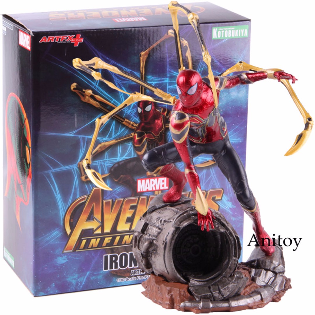Spiderman Iron Spider Man Marvel Avengers Infinity War Action Figure Toy Model Comic Book Heroes Fzgil Toys Hobbies - iron spider infinity war shirt roblox