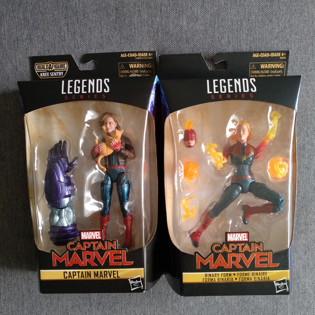Marvel Legends Captain Marvel With Goose And Binary Form Captain Marvel Toys Games Bricks Figurines On Carousell