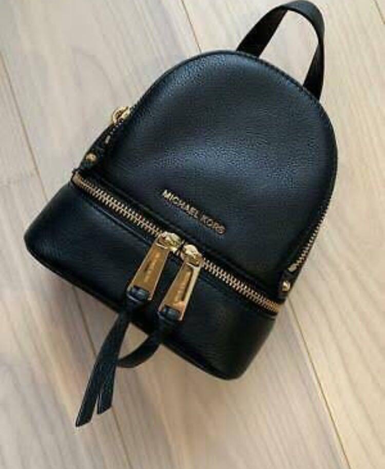 Michael kors mini rhea backpack in pebbled leather