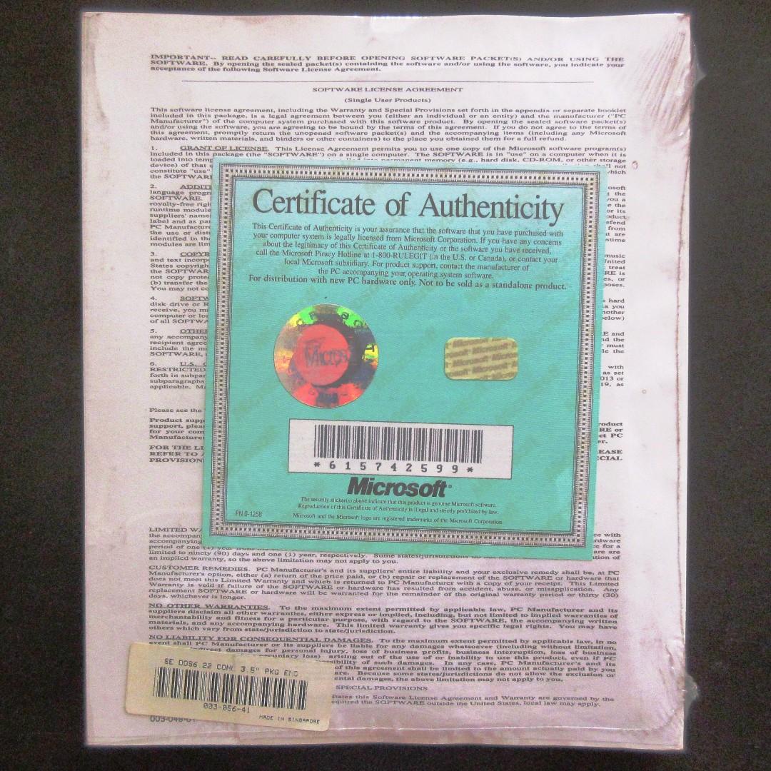 Microsoft MS-DOS Software and User Guide #HBDCarousell (Category: Software) located in Manila. Submitted by maul653 (Listing ID 243687331, Image 2). Description: Microsoft MS-DOS Software and User Guide. Genuine. Came with PC. PC not being used anymore. Still completely packed and sealed. Unopened. What you see in the photos is the actual item. Payment: Bank deposit (BPI), GCash, PayMaya. Delivery: Via ABest Express, cost to be shouldered by the 