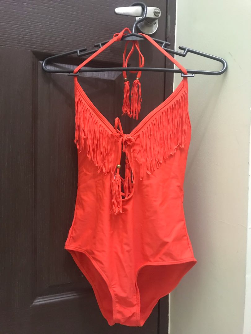 Neon Orange Storm Swimsuit