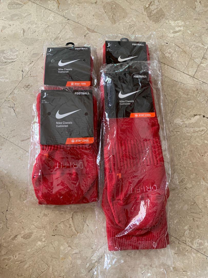 nike red football socks