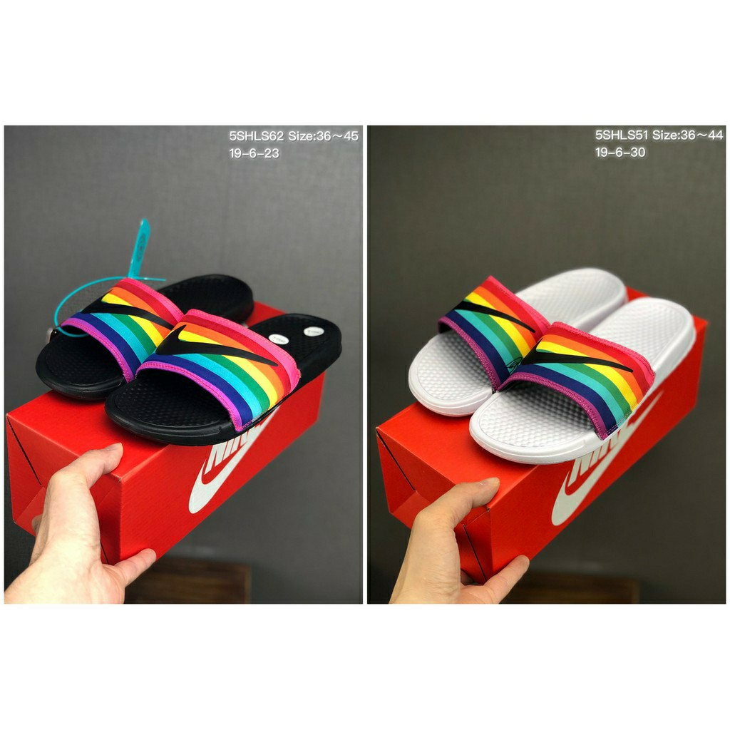 Nike Slippers Pride/Rainbow Design 