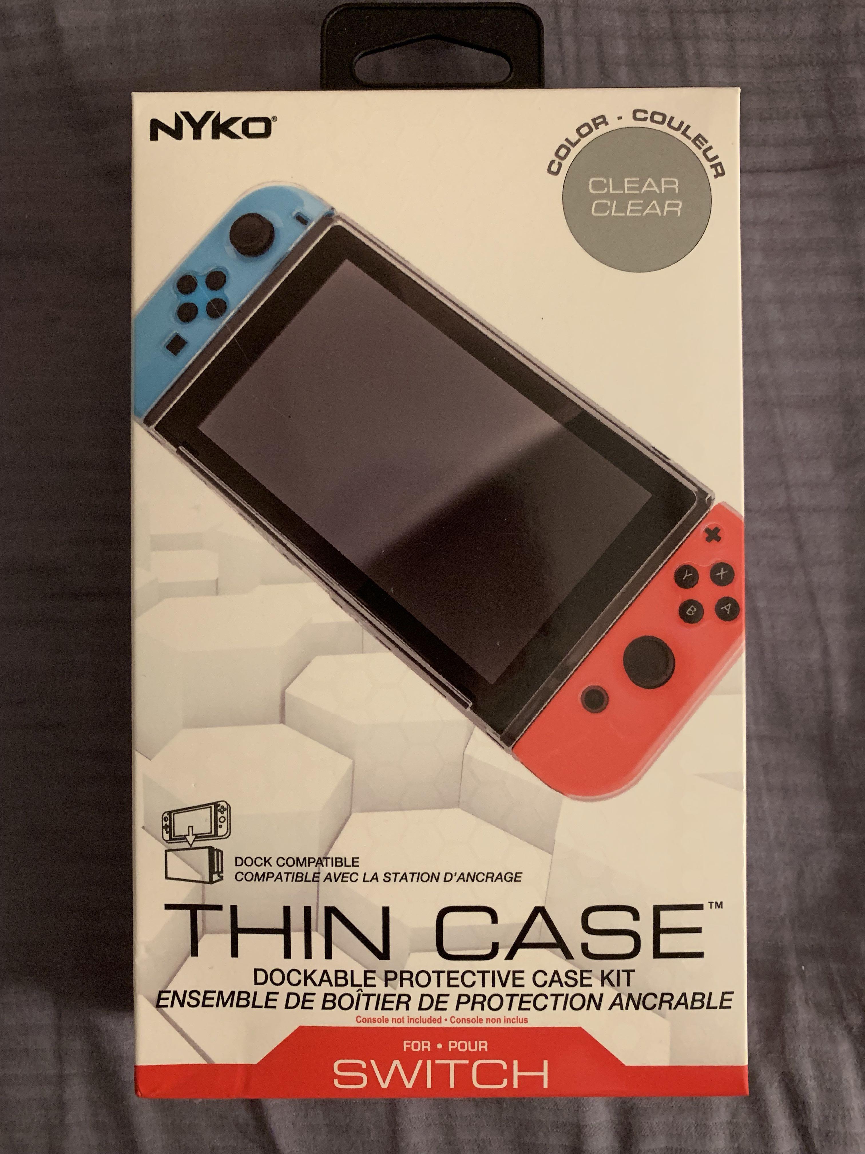 nintendo switch dockable clear case