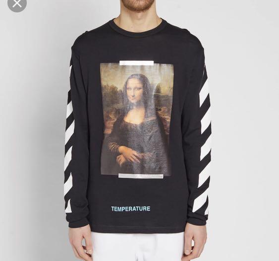 OFF WHITE c o Virgil Abloh DIAGONAL MONALISA LONG SLEEVE