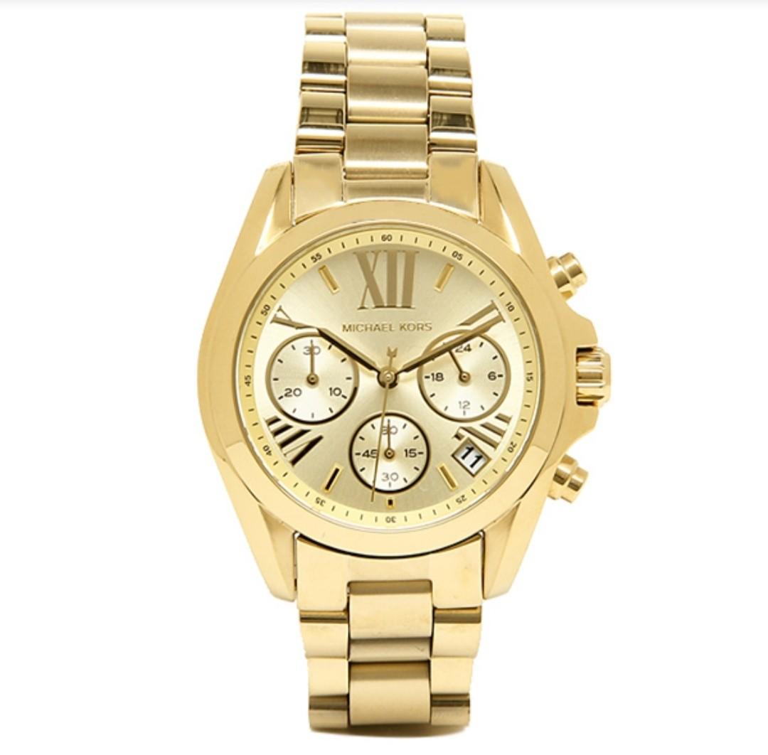Orig Michael Kors MK 5798 Bradshaw Gold Womens Watch, Women's Fashion,  Watches & Accessories, Watches on Carousell