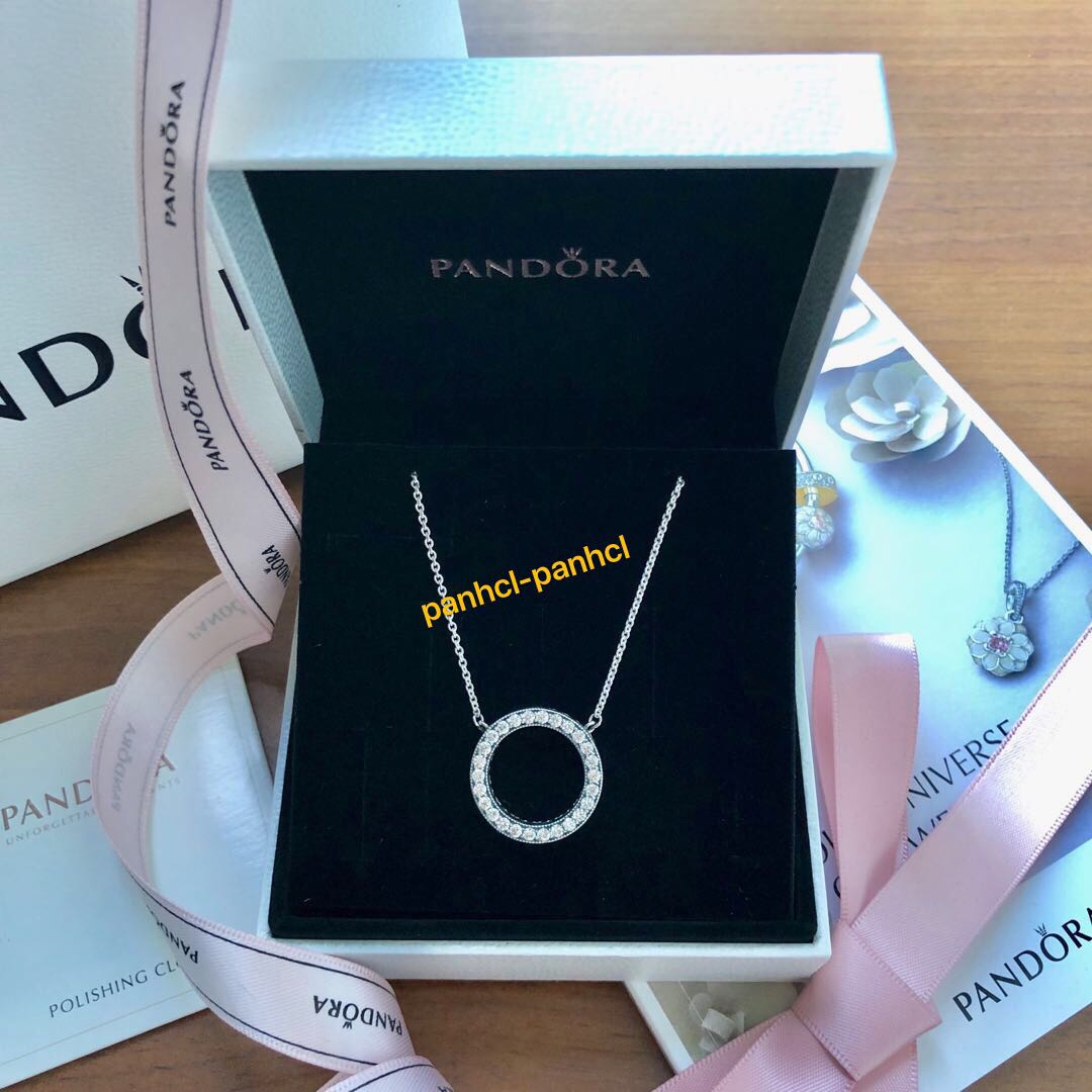 Pandora Logo Reversible Necklace 
