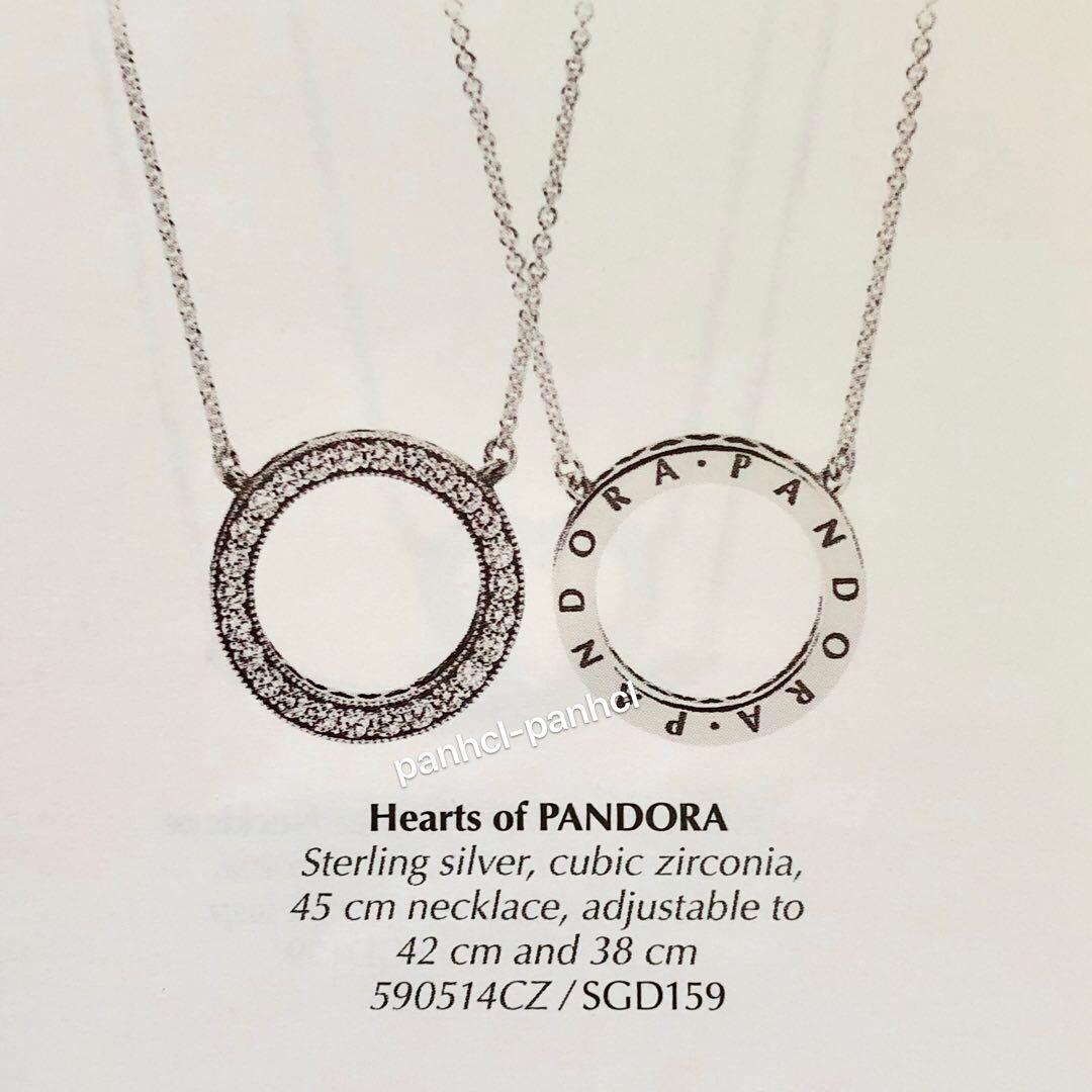 Pandora - 590514CZ-45 Hearts of Pandora Necklace