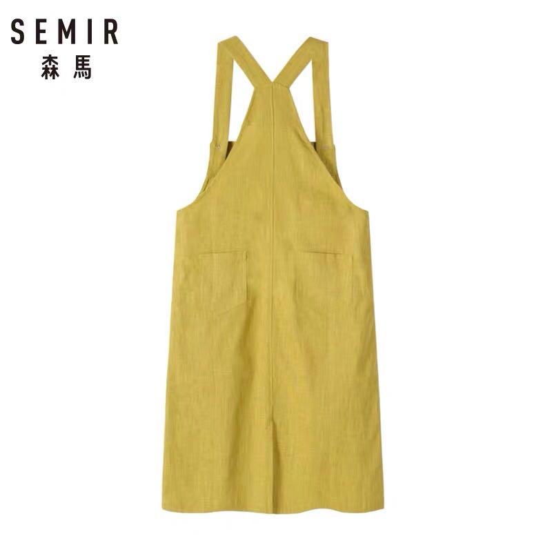 Yellow overall skirt best sale