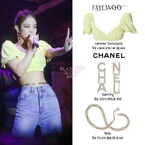 chanel swimsuit jennie blackpink