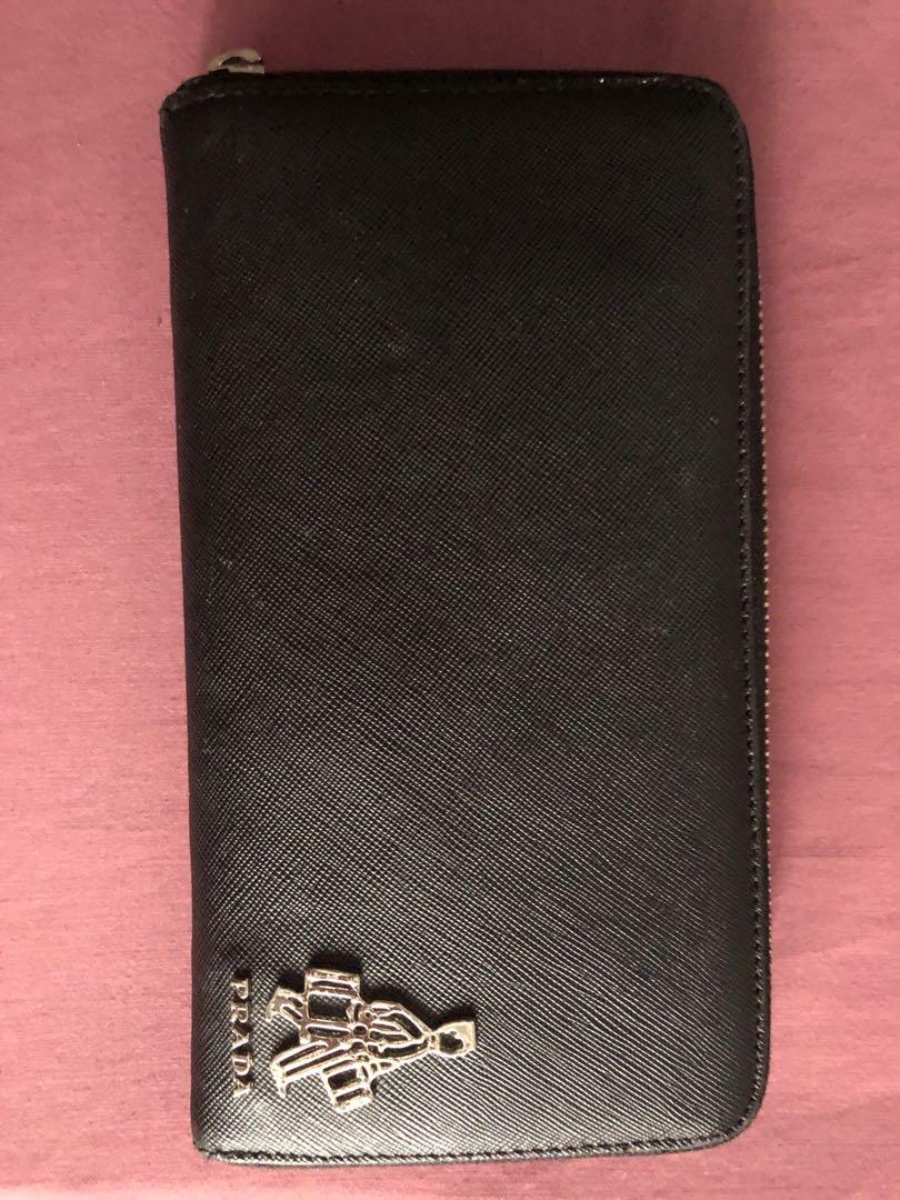 Prada Checkbook Wallet