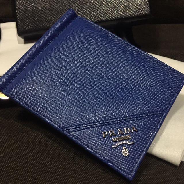 prada mens wallet with money clip