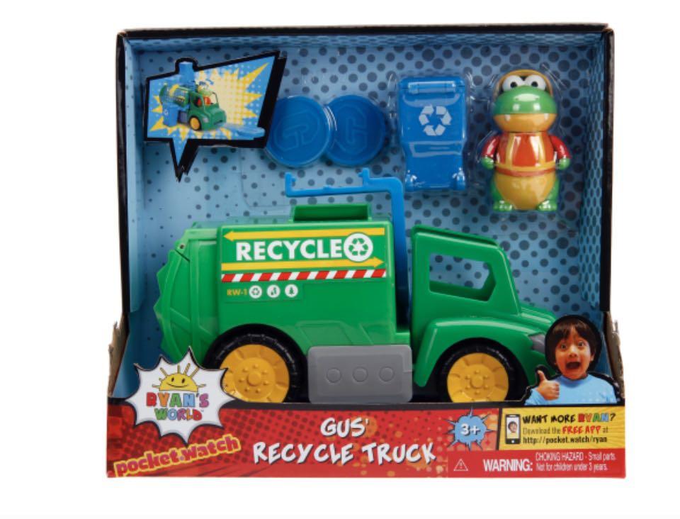 blue recycling truck toy