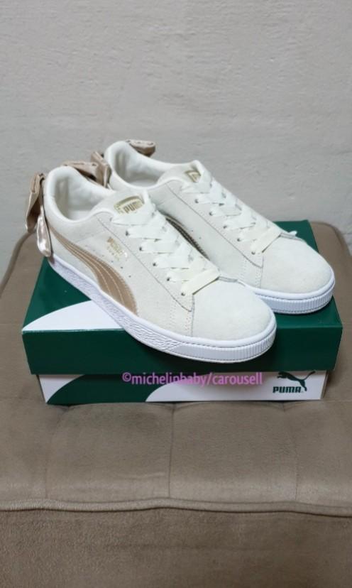 Puma basket online suede bow