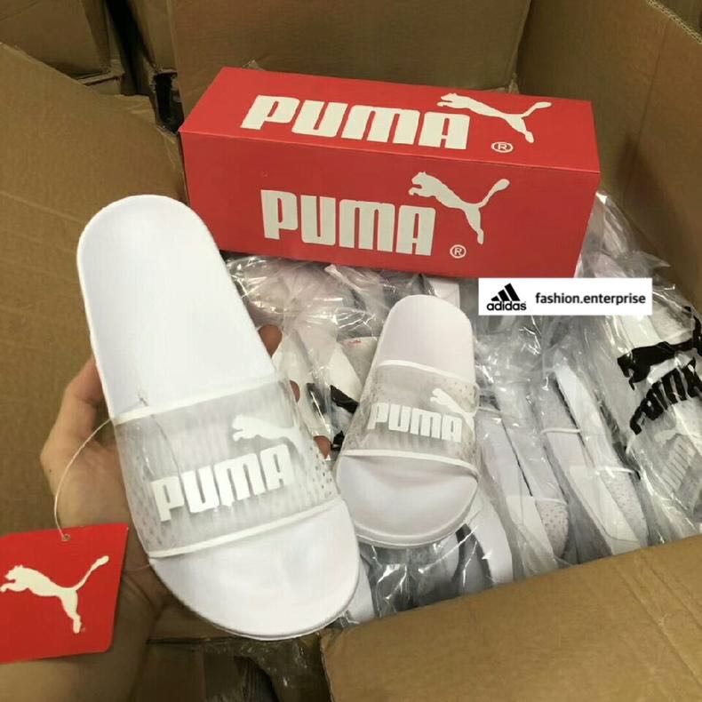 puma transparent slippers