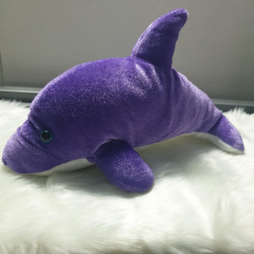 Purple dolphin stuffed sales animal