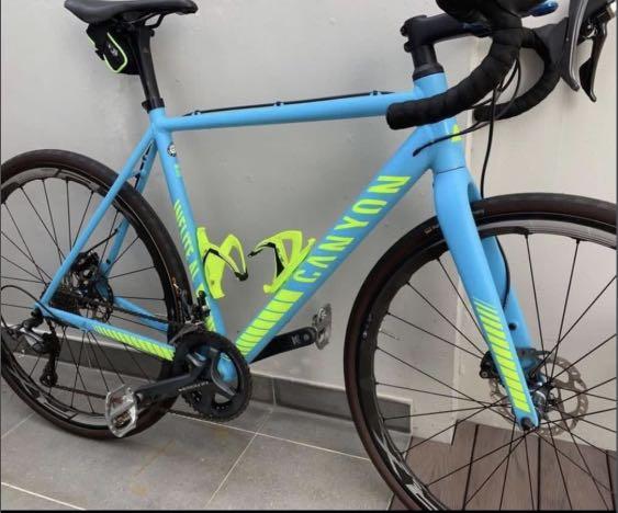 canyon bike blue