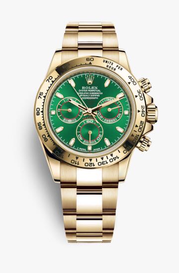Gold rolex with green dial online