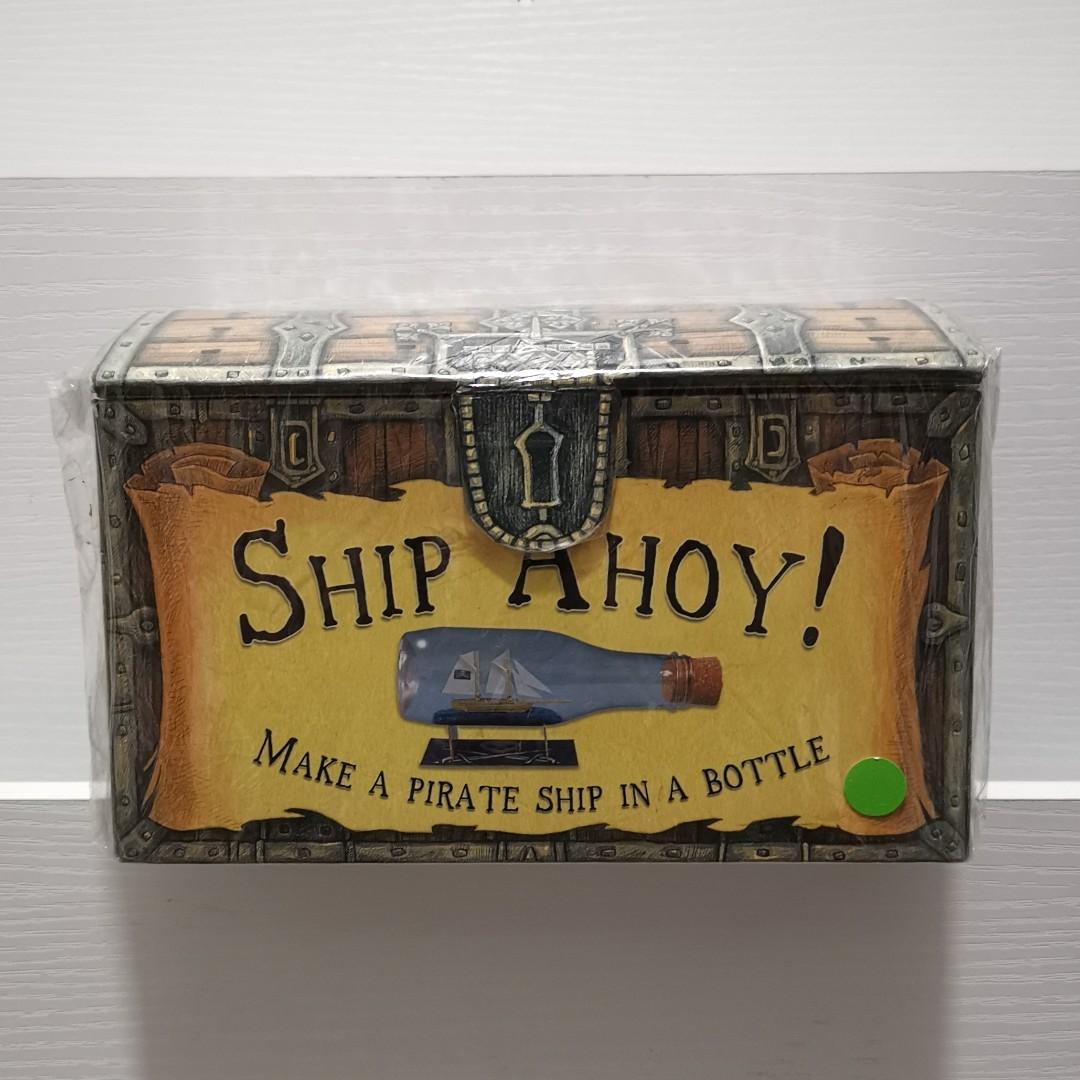 Ship Ahoy Pirate Ship In A Bottle Making Kit Design Craft