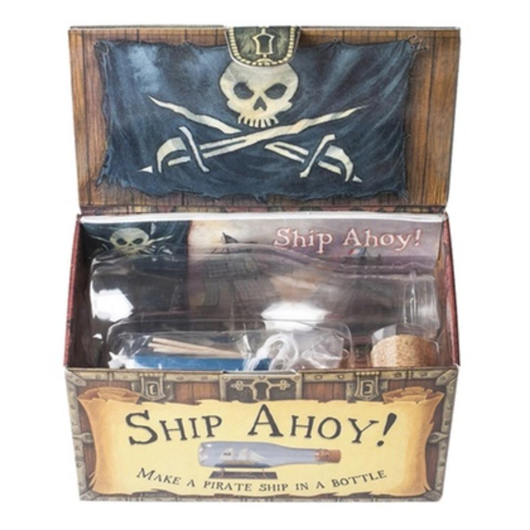 Ship Ahoy! Pirate Ship in a Bottle Making Kit, Hobbies & Toys