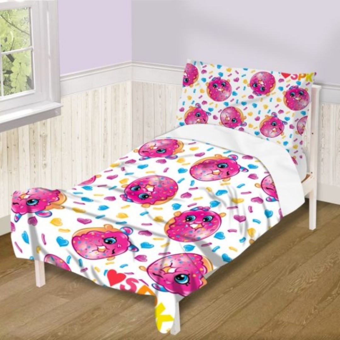 Shopkins 2pc Comforter Single Bedding Set Fuschia Pink Multicolor