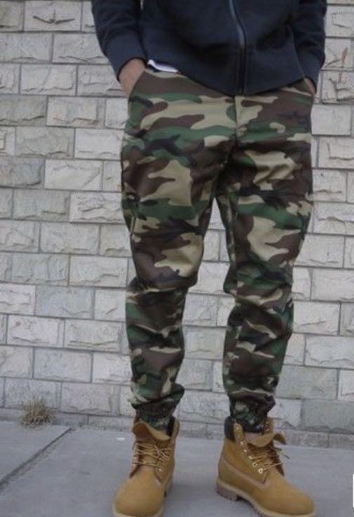 camo pants with timberlands