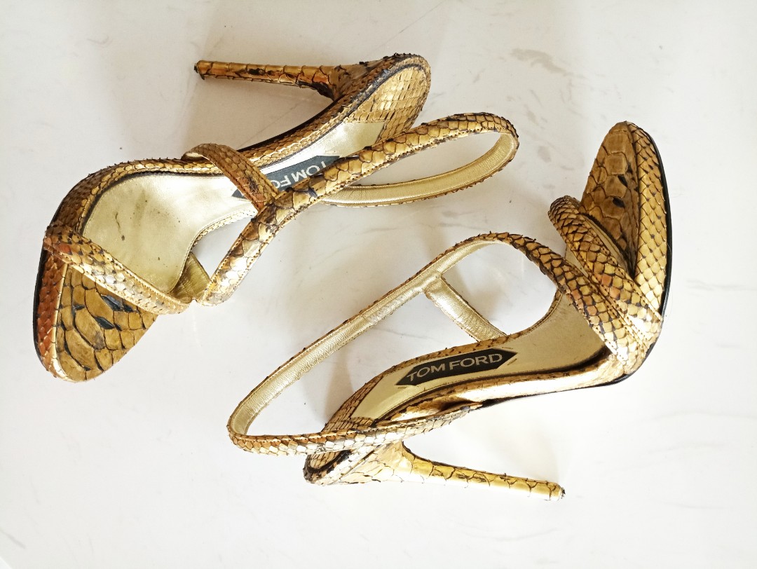 tom ford gold heels