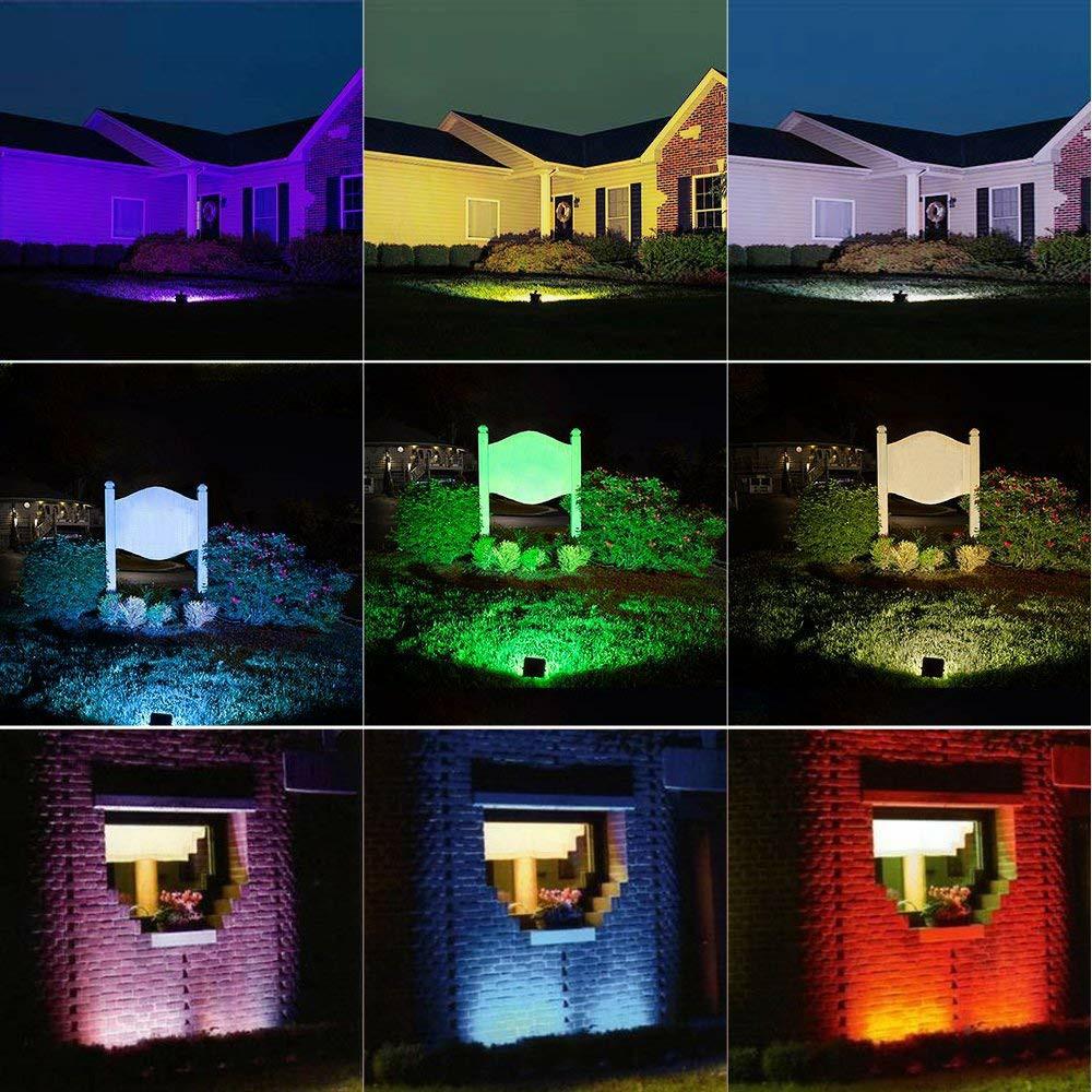 T Sun 20w Rgb Flood Lights Outdoor Color Changing Waterproof Led